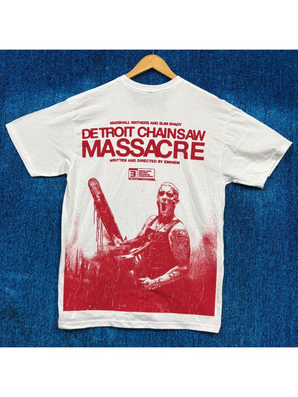 Eminem Detroit Chainsaw Massacre Slasher Capsule Rap Tee L